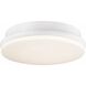 Kute LED Matte White Fan Light